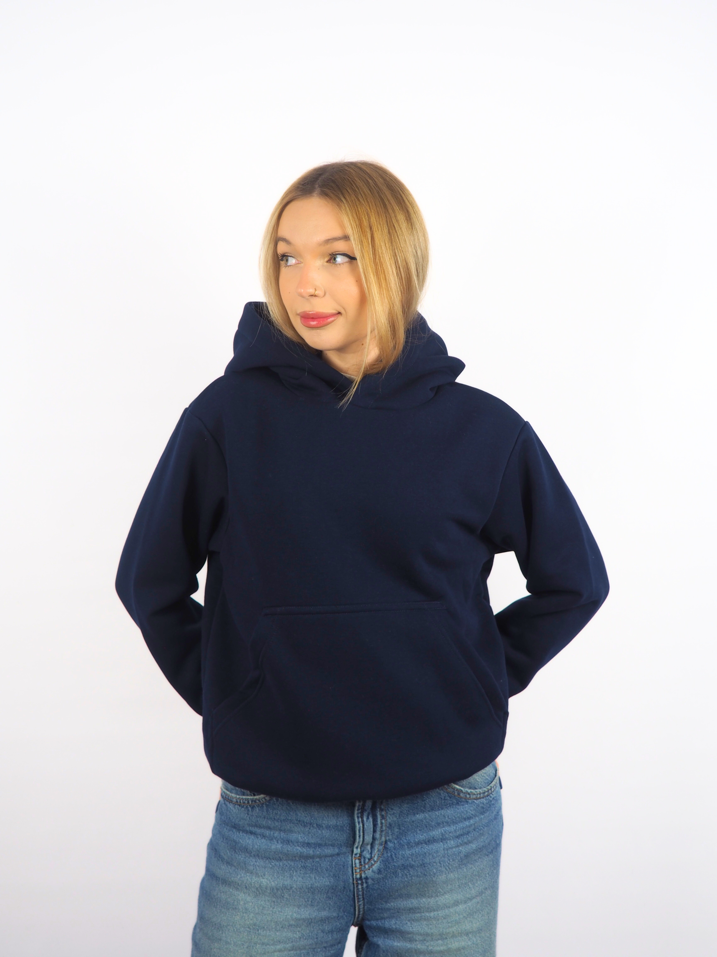 HOODLOOSE HOODIE REGULAR - NAVY BLUE