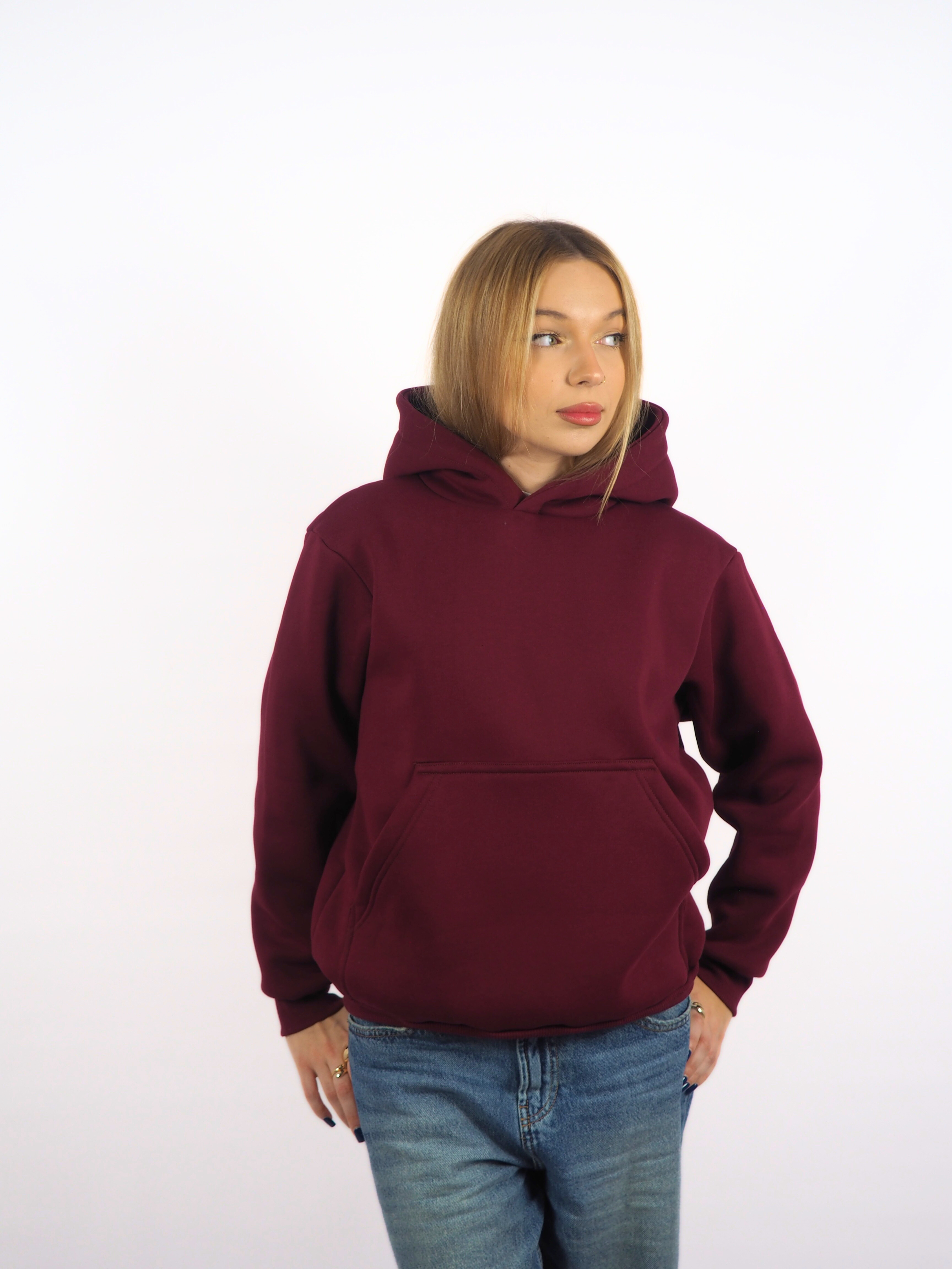 HOODLOOSE HOODIE REGULAR - BURGUNY