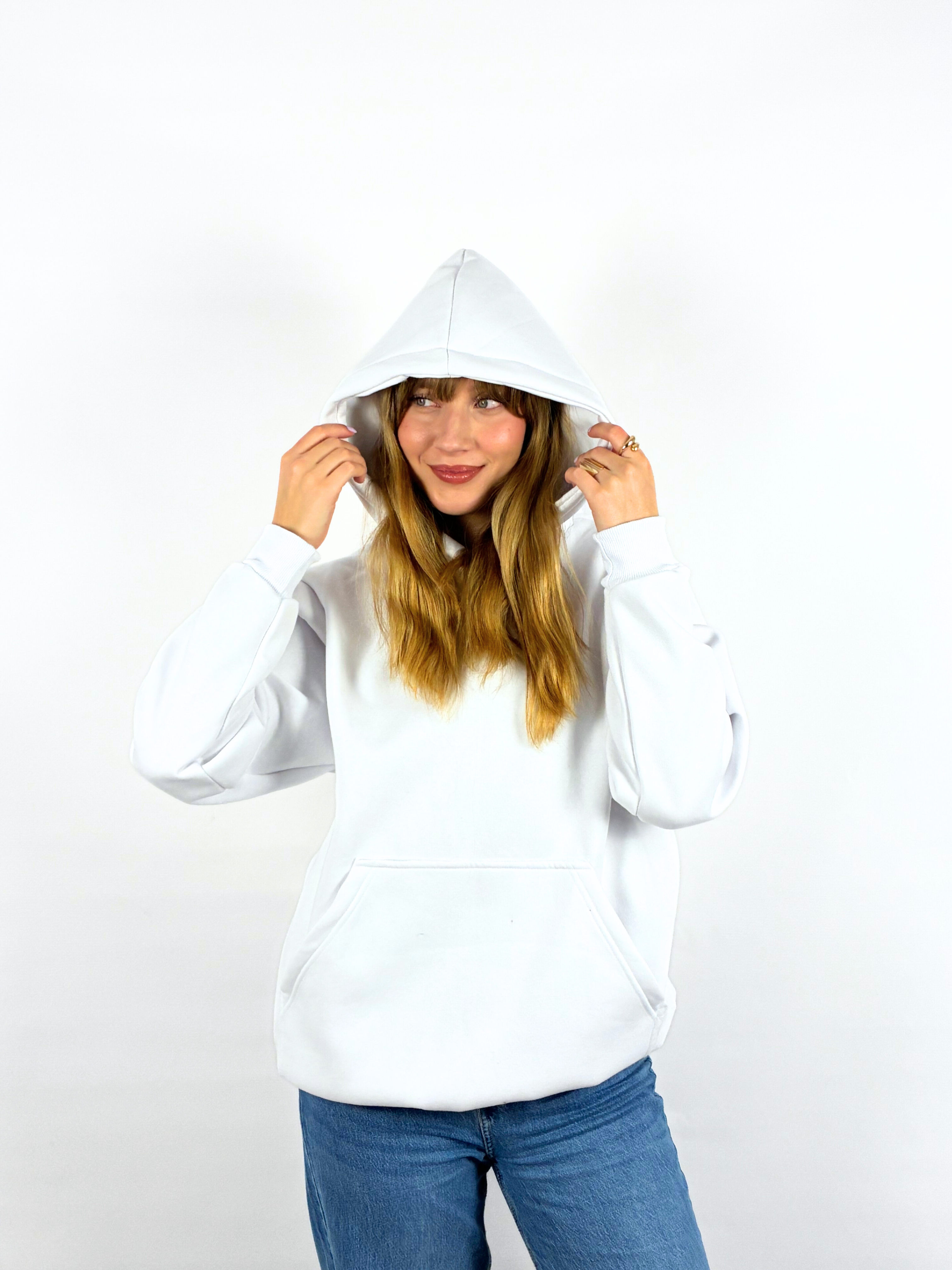 HOODLOOSE HOODIE REGULAR - WHITE