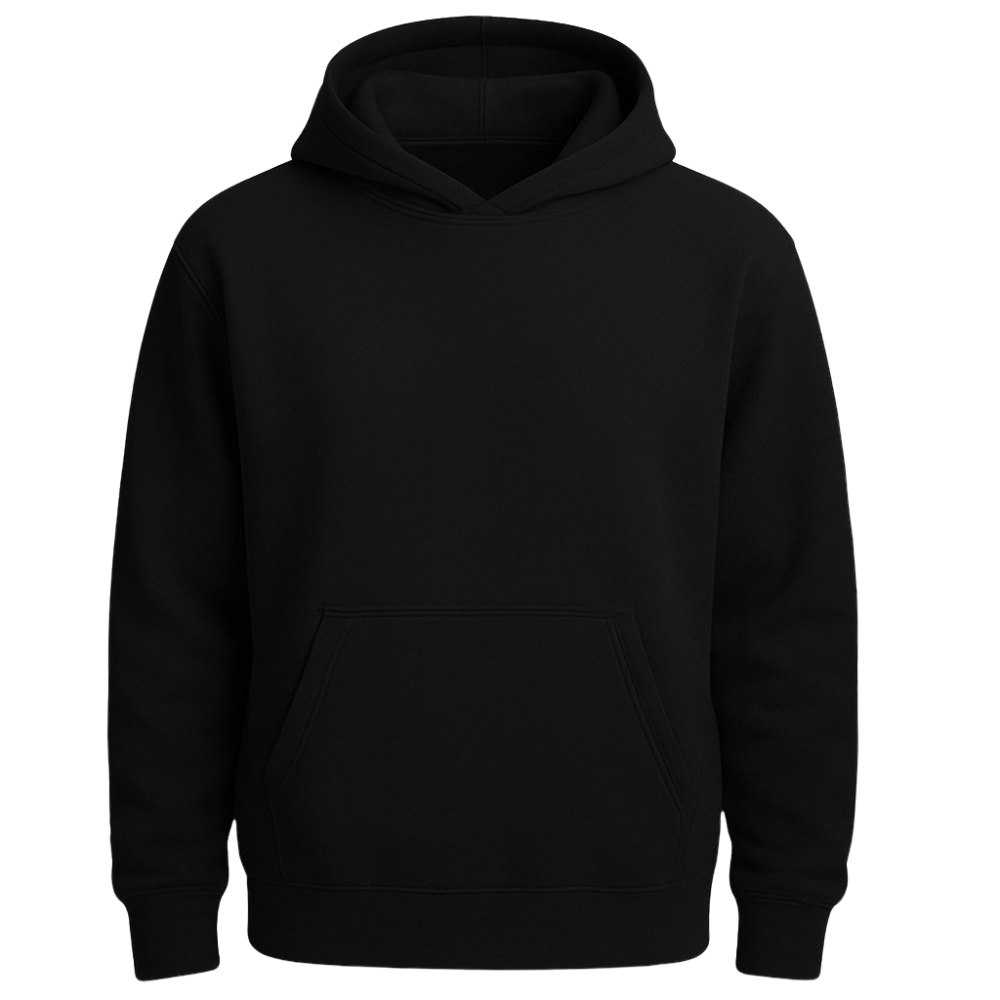 HOODLOOSE HOODIE REGULAR - BLACK