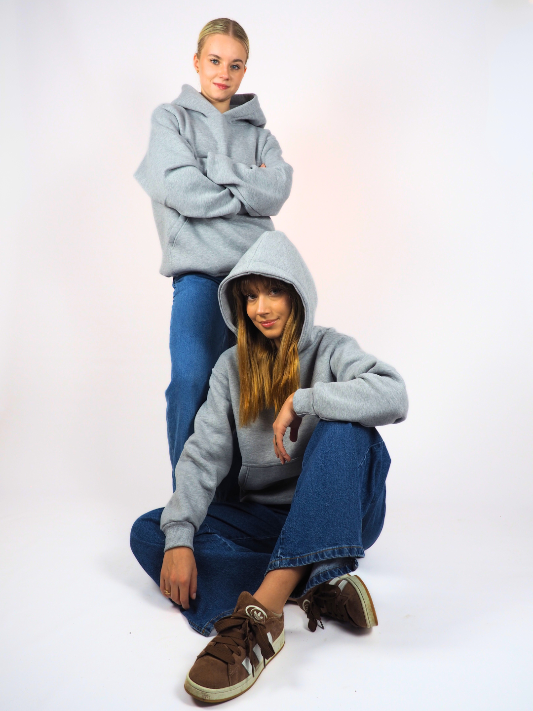 HOODLOOSE HOODIE OVERSIZE - LIGHT GREY