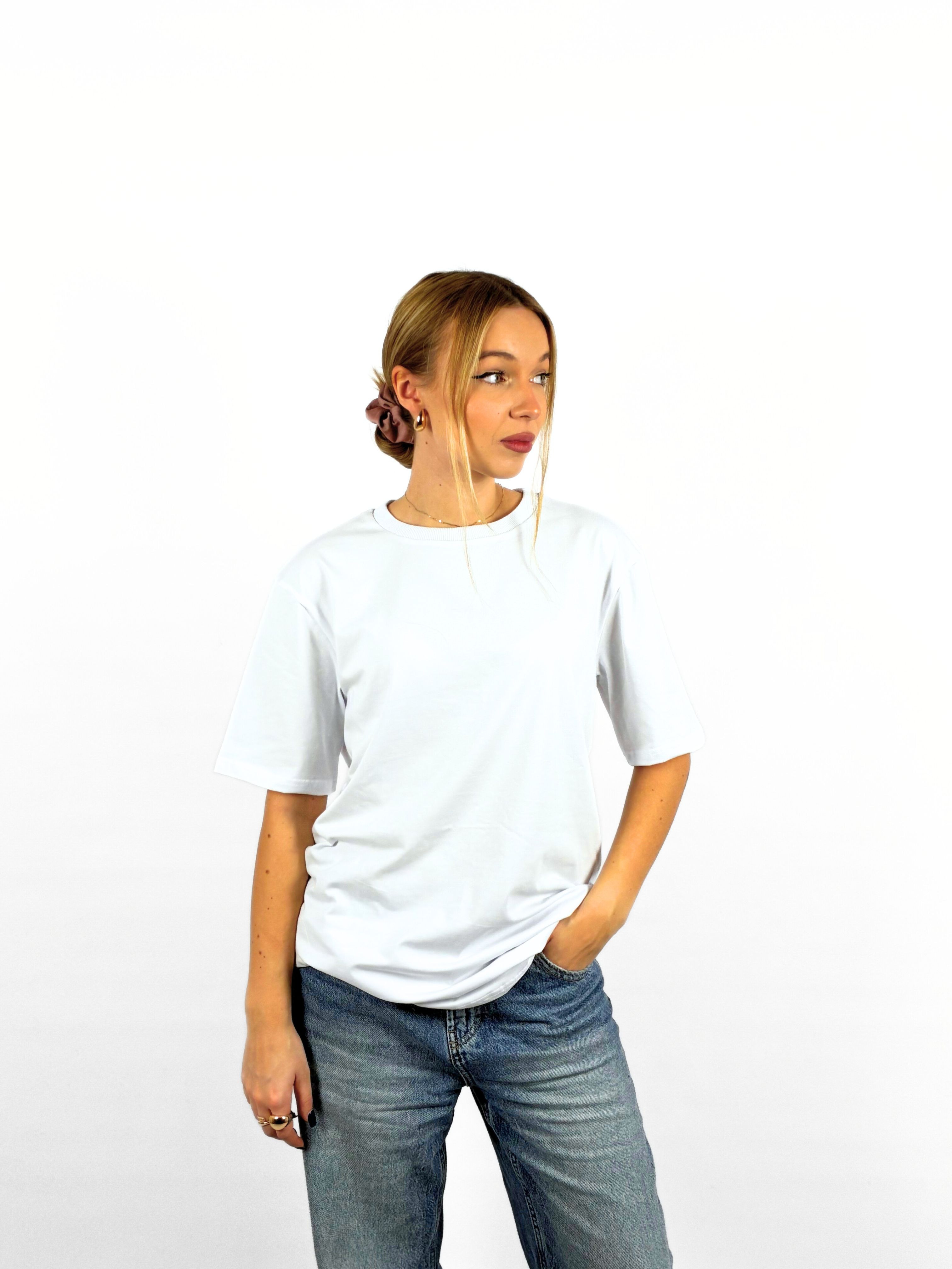 HOODLOOSE T-SHIRT OVERSIZE - WHITE